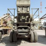 Mobile impact crusher on tyre with 1 deck screen